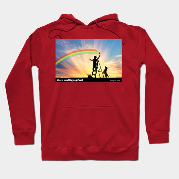 Painting rainbow Hoodie by Godsyou 